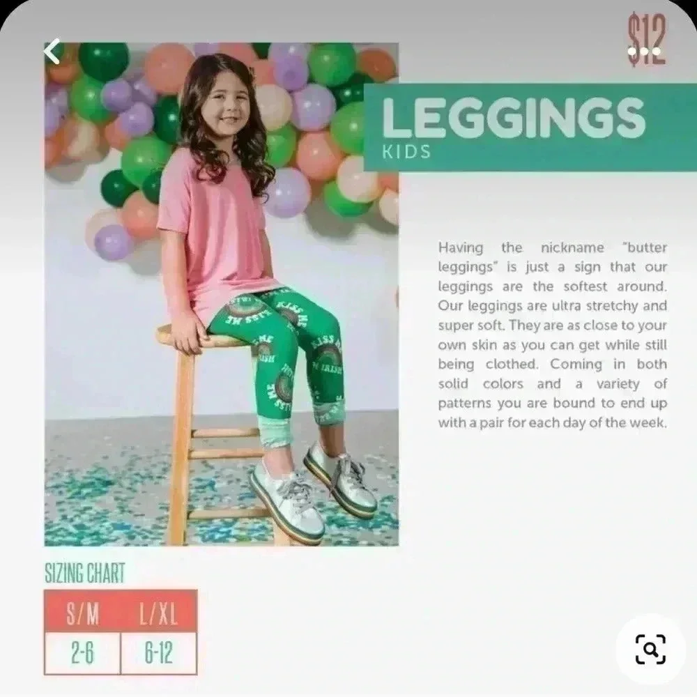 Lularoe small kids Halloween leggings‎ 2 pack bundle. New. Fits size 4-7 best - Picture 6 of 8